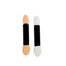 ダブルヘッドアイシャドウブラシ【使い捨て・スポンジ・両面・携帯ケース付き・初心者向け】