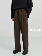 落ち感が美しいゆったりストレートワイドパンツ【カジュアル・ブラック・秋冬用】