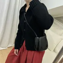 ユニセックスデザインの真皮サドルバッグ【レトロレザー・ショルダー・ミニサイズ】