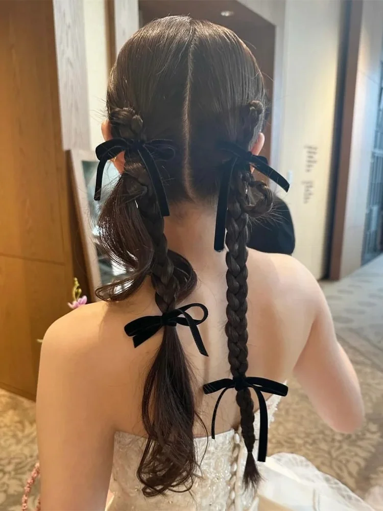 バタフライリボンヘアゴム＆クリップ：バレエスタイルの高級感を実現するヘアアレンジアイテム