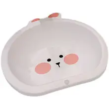 子供用プラスチック製うさぎ型洗面器【かわいいデザイン・軽量・PP素材】