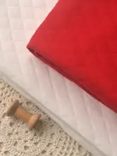 多彩なステッチ入りコットン生地【ファッションコート・シャツ・ロングスカート用・手作りDIY】