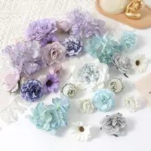 造花素材キット【ボタン・ハンドメイド用・ヘッドドレス・卒業式用】
