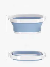 折りたたみ式洗面器【コンパクト収納・高級感・ソフトタイプ・バスルーム用】（セットアップ対応）