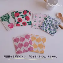 コットン製カップマット【韓国輸入・熱を防ぐデザイン・インスタ風】