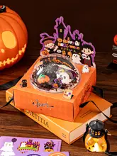 ハロウィン用ケーキボックス【透明手提げ・ムースボール・パンプキンクッキー用・焼き菓子装飾】