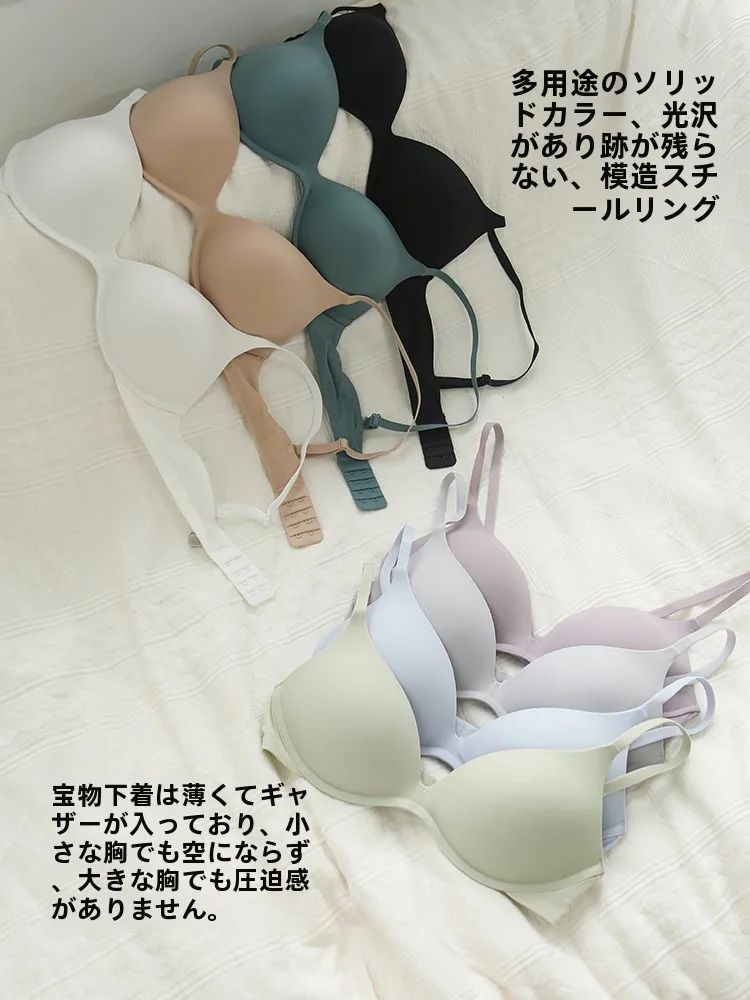 シンプルな光沢仕上げのノーブラ・ワイヤレスブラは小胸女性に最適な選択肢か？