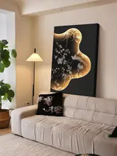 侘寂風の中古調アートパネル【リビングルーム用・フレンチスタイル・砂岩製・壁掛け】