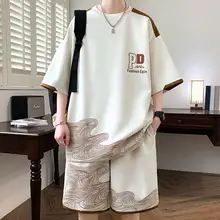 男性用 夏季用 半袖Tシャツとショートパンツのコーディネート【涼感・快適・運動用】（セットアップ対応）