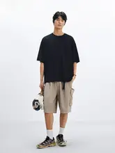 涼感防寒機能付き メンズ刺繍ポケット短袖Tシャツ【夏用・無地・重厚感】