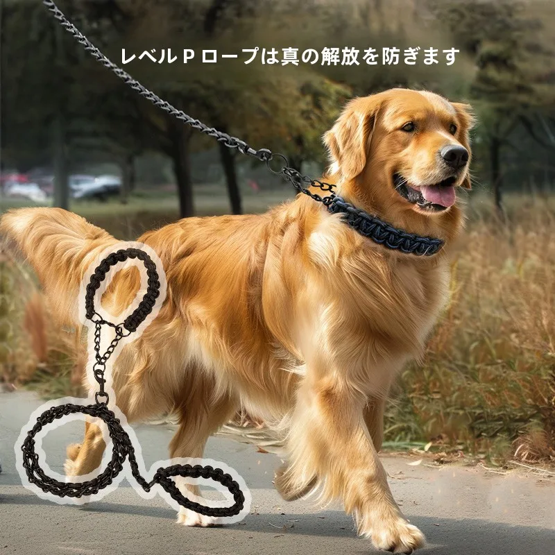 プロフェッショナルドッグトレーニングリード：大型犬用の耐久性と防爆仕様が実証された引っ張り防止設計