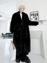 冬用 高街スタイル ボアジャケット【男女兼用・極上の柔らかさ・ロング丈・保温性】