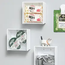 壁掛け収納ボックス【化粧品用・棉ぽん・ヘアゴム・綿棒用・学生寮・トイレ用】