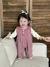 サロペット インナー 2点セット キッズ ガールズ 春秋 秋