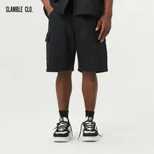 slamble カーゴショーツ メンズ アメリカンスタイル ストリート カジュアル ルーズ 通気性 「SLAMBLE CLO.」