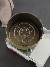 高級チタン製蒸し器【厚型・家庭用・キャンプ使用・耐熱・コンパクトデザイン】