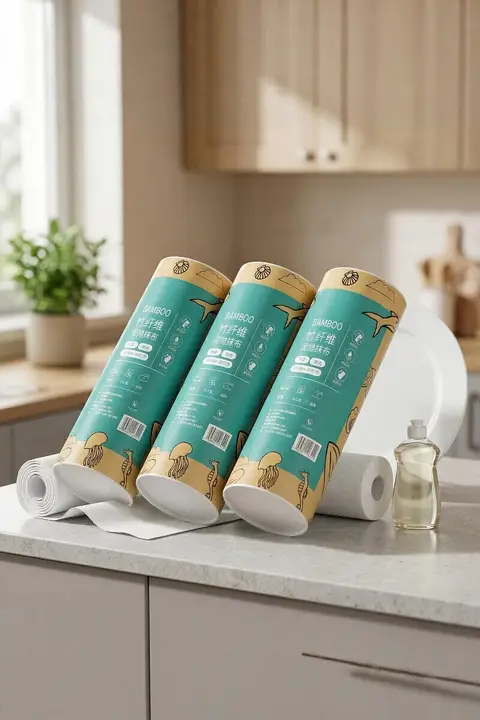 竹繊維製 キッチン用マルチクロス【乾湿両用・家庭用】