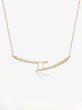 高級感漂う箸型デザインのロングネックレス【シルバーアクセサリー・女性用】