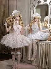 バレエ風の優雅なデザイン！オリジナルデザインのフレアドレス【琉璃島・猫モチーフ】