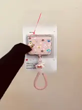 折りたたみ式中軸用スマートフォンケース【アクリル製・カートゥーンデザイン・持ち手付き・波形エッジ】