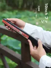 重慶特産の折り扇【国潮風・シルク布・男性向け・折りたたみ式】