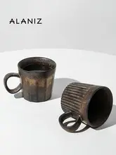 星空デザインの鉄錆マグカップ【軽やかな高級感・オフィス用・家庭用】