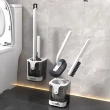 隅々まで掃除できるトイレブラシ【壁掛けタイプ・底座付き・家庭用】