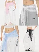 軽やかなメッシュスカート【フリルデザイン・ダンス用】