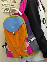 カラフルなデザインの軽量バックパック【雨色・学生向け・アウトドア用】
