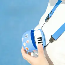 可愛い恐竜デザインの子供用首掛けファン