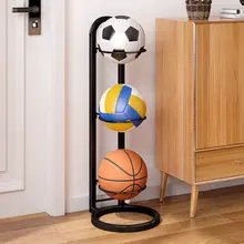スポーツ用ボール収納ラック【バスケットボール・サッカー用・スタンド型・家庭用】