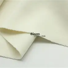 極上の柔らかさの裏表使用可能な乳白色カシミヤ風ウール生地【コートやケープ用】