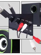 木製デスクトップスピーカー【USB接続・ミニサイズ・低音強化】
