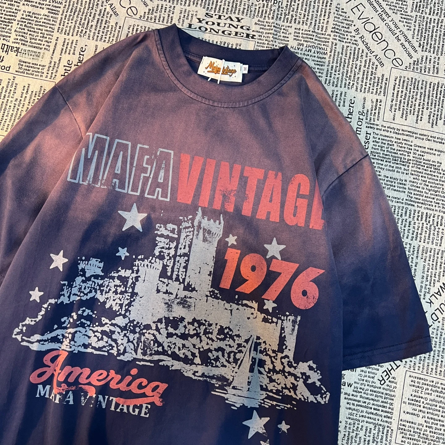 アメリカンヴィンテージ風グラデーションTシャツで色あせを防ぐ方法とは