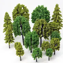 樟の木模造品【ミニチュア風景用・軍用グリーン・DIY建築モデル材料】