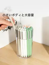 得力 透明ペン立て【シンプルデザイン・文房具収納・オフィスデスク用】