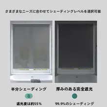 穴あけ不要の全遮光ロールブラインド【台所・浴室・オフィス用・防晒・昇降式】