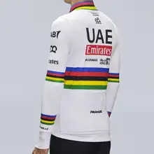 冬用サイクリングウェア【フリース素材・ロングスリーブ・バ  イカーズビブパンツ・カラフルデザイン】（セットアップ対応）