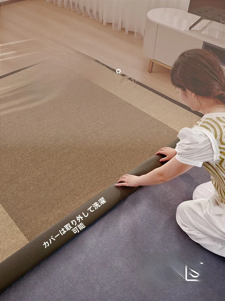 紫藤デザインの洗えるラグ：抗アレルギー・分解可能タイプの実用性と適用シーン