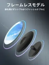 車用後方視界補助ミラー【吸盤式・高解像度・調整可能・広角・フレームレス】