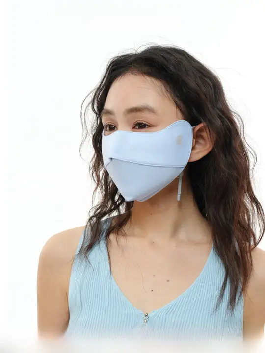 紫外線対策の夏用薄型透湿マスク【女性用・自転車用・日焼け防止】