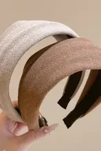 幅広デザインのヘアバンド【日常用・高い頭頂部・顔の印象を引き立てる】