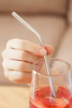 304ステンレス製大口吸管セット【環境に優しい・長め・家庭用・冷飲用】