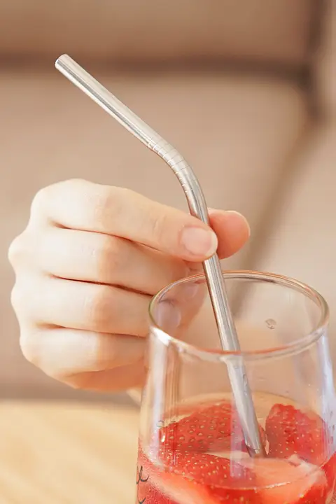 304ステンレス製大口吸管セット【環境に優しい・長め・家庭用・冷飲用】