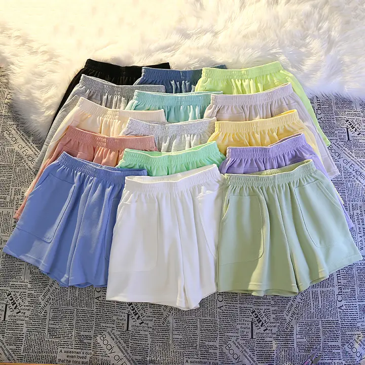 できる夏用レディースショートパンツ【カジュアル・快適なストレッチ・外出にも適したデザイン】（セットアップ対応）