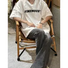 アメリカンヴィンテージスタイル コットン混 半袖Tシャツ【ルーズフィット・肩落ちデザイン・カジュアル】