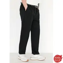 ビジネスカジュアル ワイドフィットパンツ【半松緊ウエスト・極上の柔らかさ】