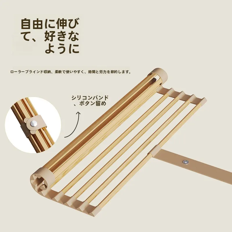 キッチン用水切りラック：折りたたみ可能で洗面器用の効率的収納解決策