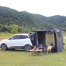 車尾延長テント【SUV対応・アウトドア・自動開封式】