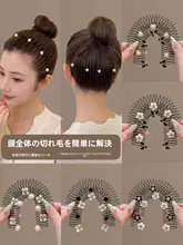 山茶花 ルーズヘア整理用 ヘアクリップ【インビジブルデザイン・前髪用】